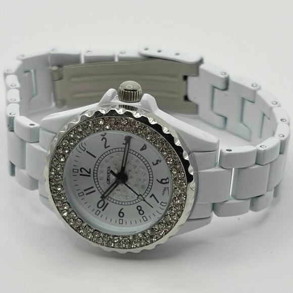White Crystal Geneva Watch - Picture 3 of 4